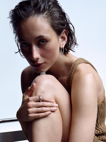 Bague 'WEAVE' REYTEL en argent : devant