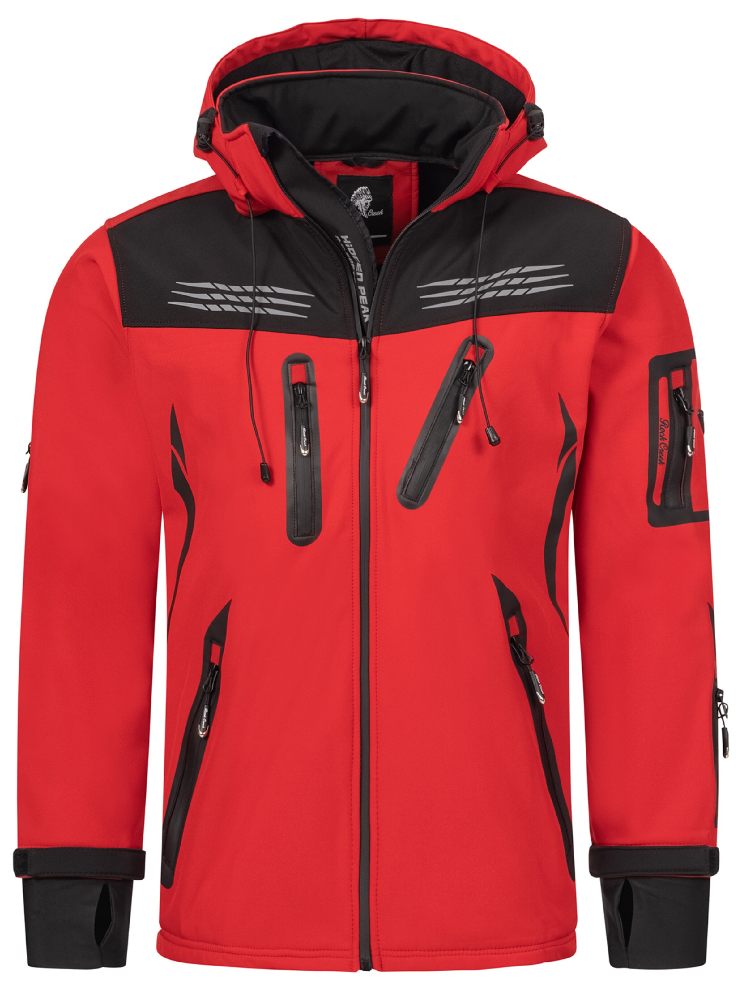 Rock Creek Funktionsjacke in Rot: Vorderseite