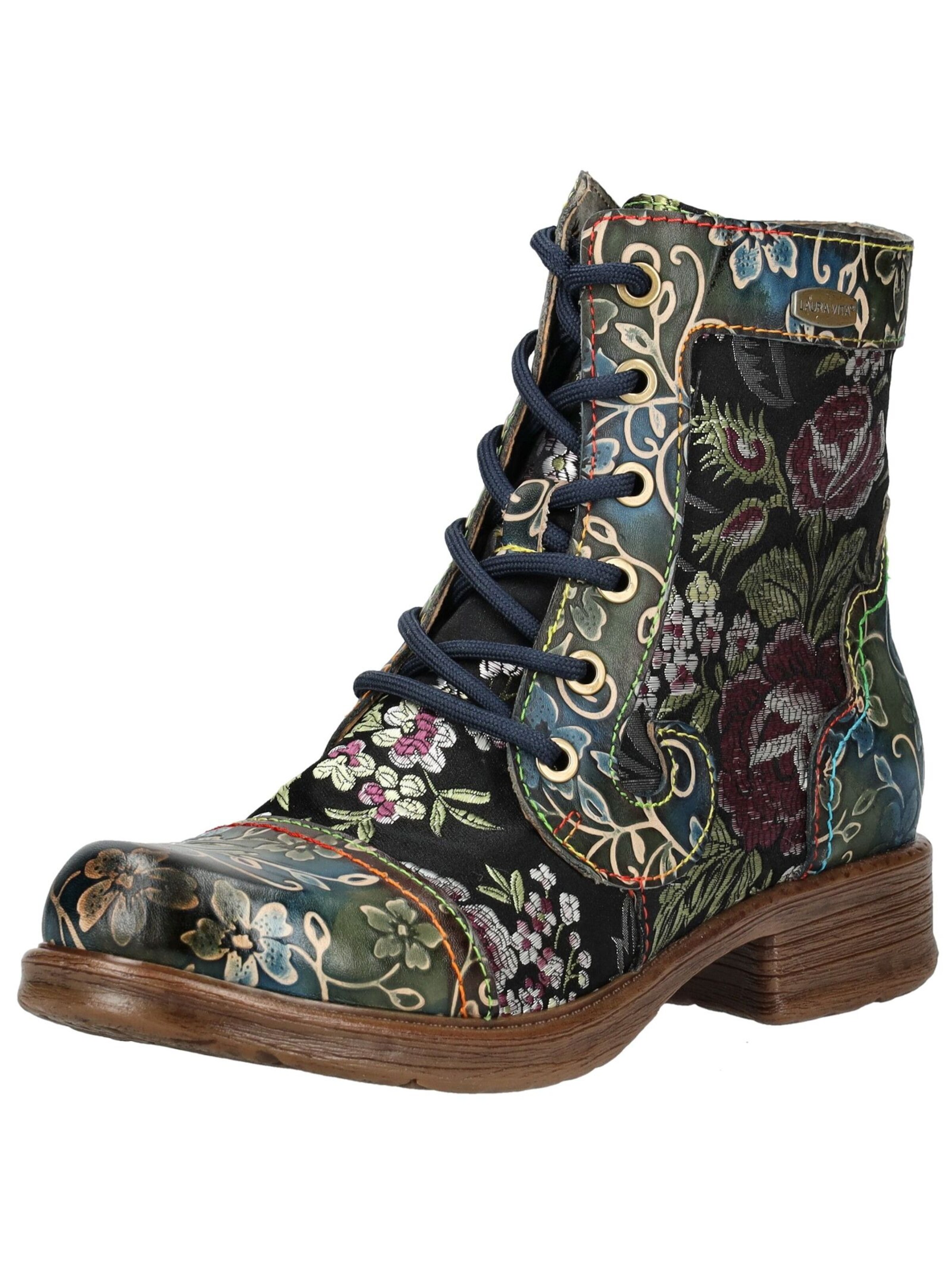 Bottines à lacets Laura Vita en bleu : devant