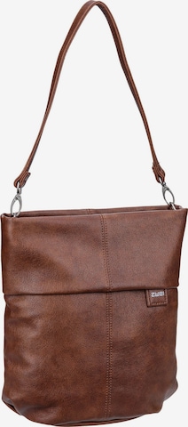 Sac à bandoulière 'Mademoiselle' ZWEI en marron : devant