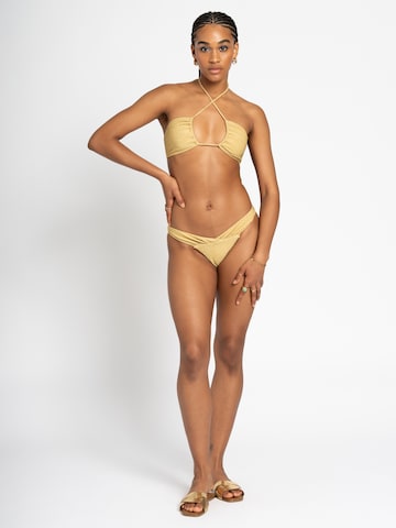 Alife and Kickin Bandeau Bikini top in Gold