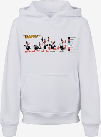 F4NT4STIC Sweatshirt 'Looney Tunes Daffy Duck' in Weiß: predná strana