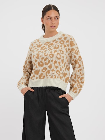 VERO MODA Sweater 'ZELMA' in Beige: front