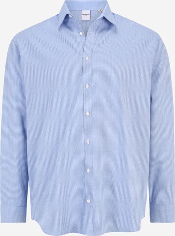 Jack & Jones Plus Рубашка 'BELFAST' в Синий: спереди