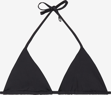 CALZEDONIA Triangle Bikini Top in Black: front