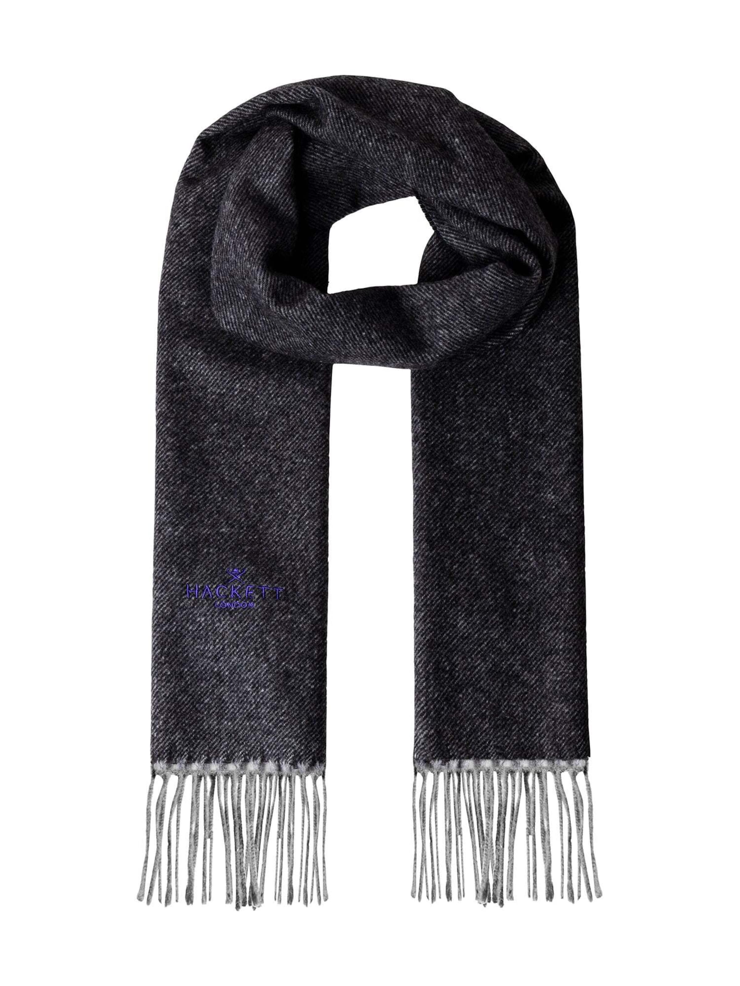 Hackett London Sjaal in Grijs: voorkant
