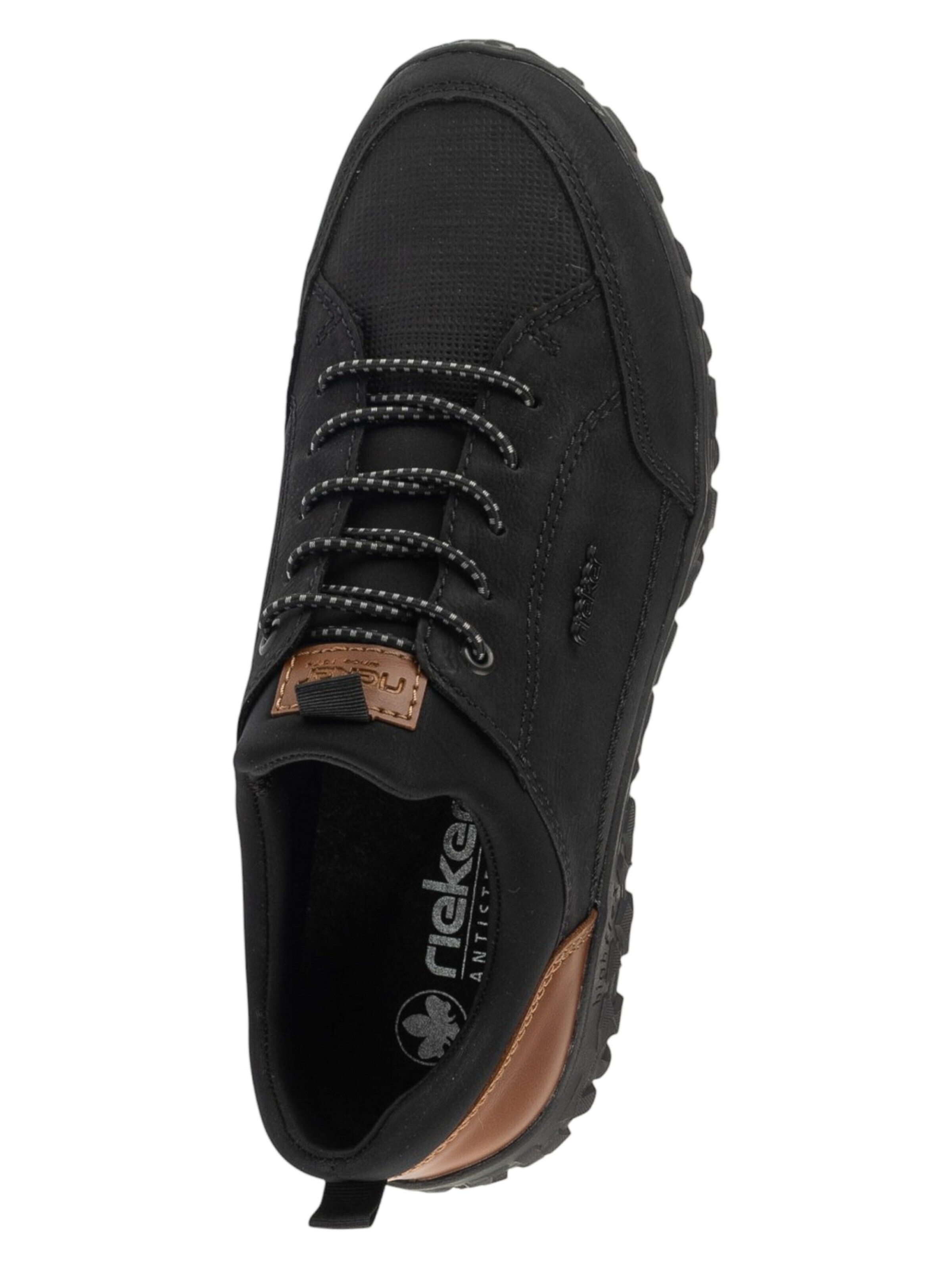 Rieker Sportlicher Schnürschuh 'Shoes 08150'‌‌‌‌ in Schwarz