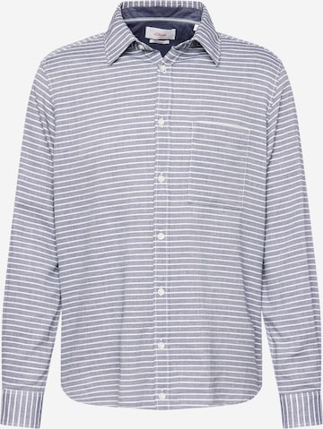 Coupe regular Chemise s.Oliver en bleu : devant