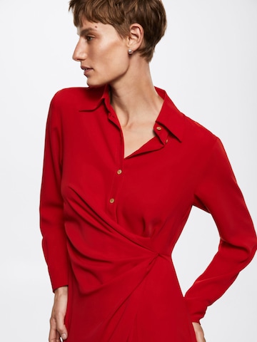 MANGO Shirt Dress 'Wings' in Red