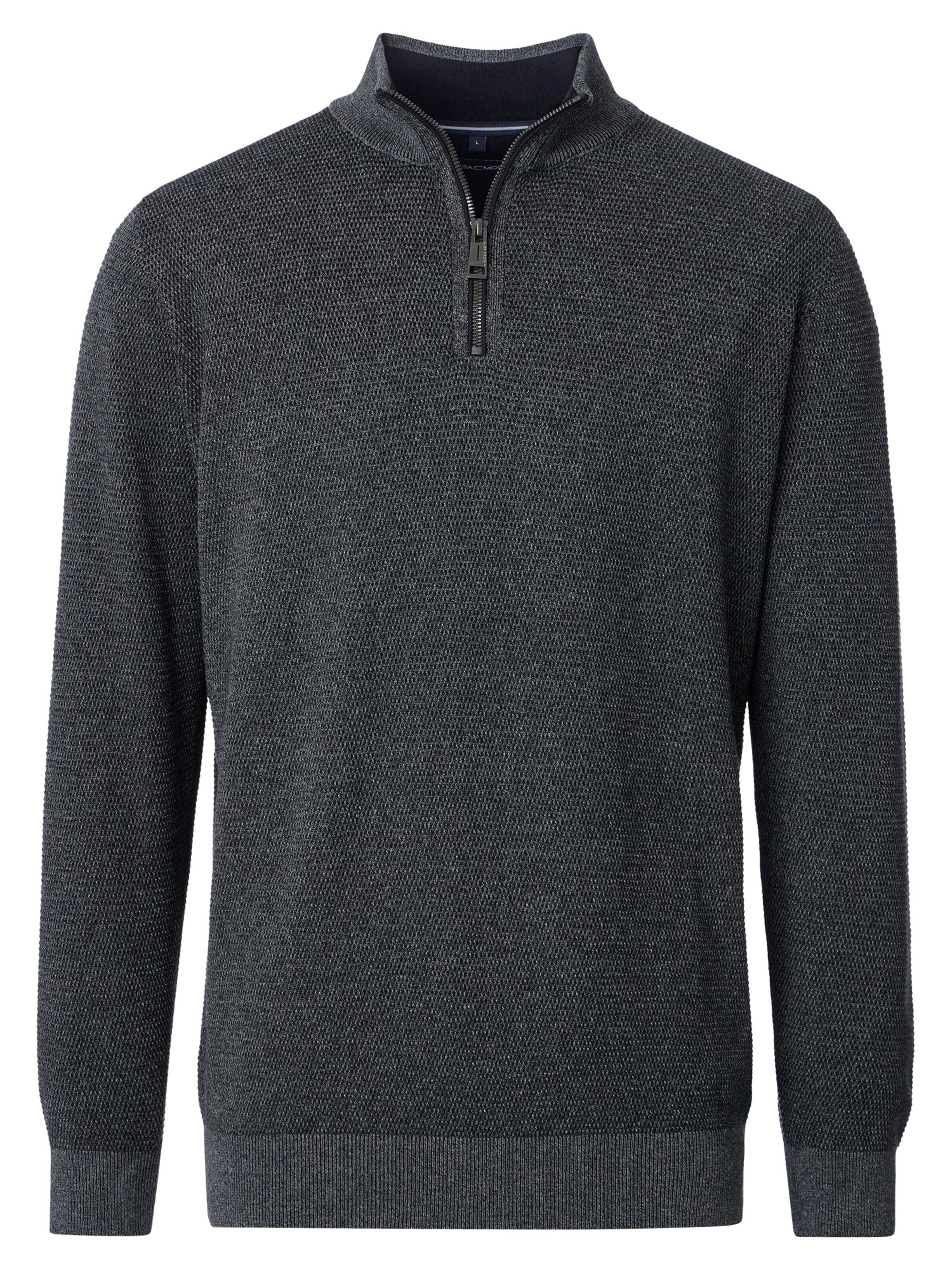 CASAMODA Sweater 'Basic' in Grey: front