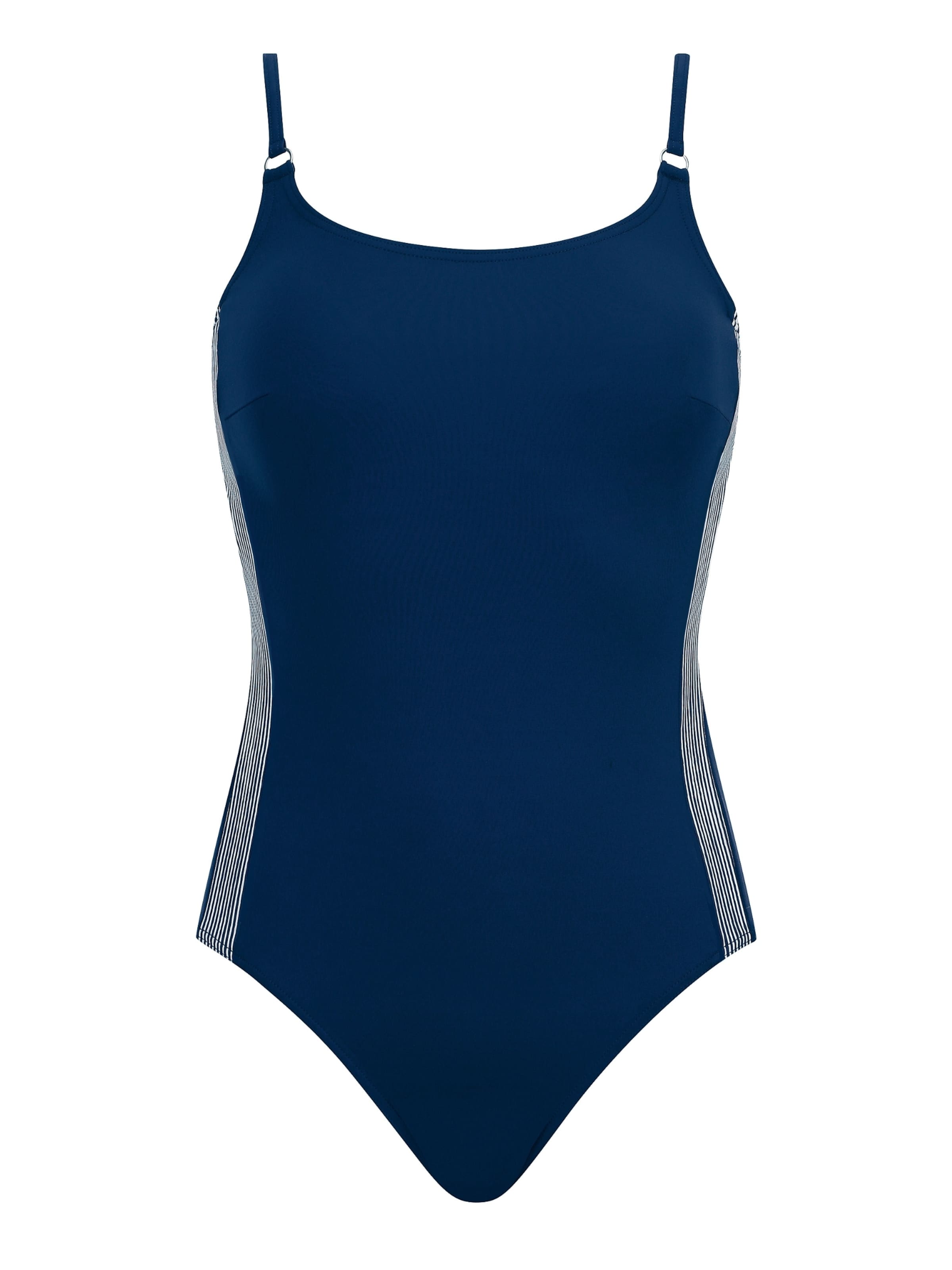 OLYMPIA Bustier Badeanzug in Blau: Vorderseite
