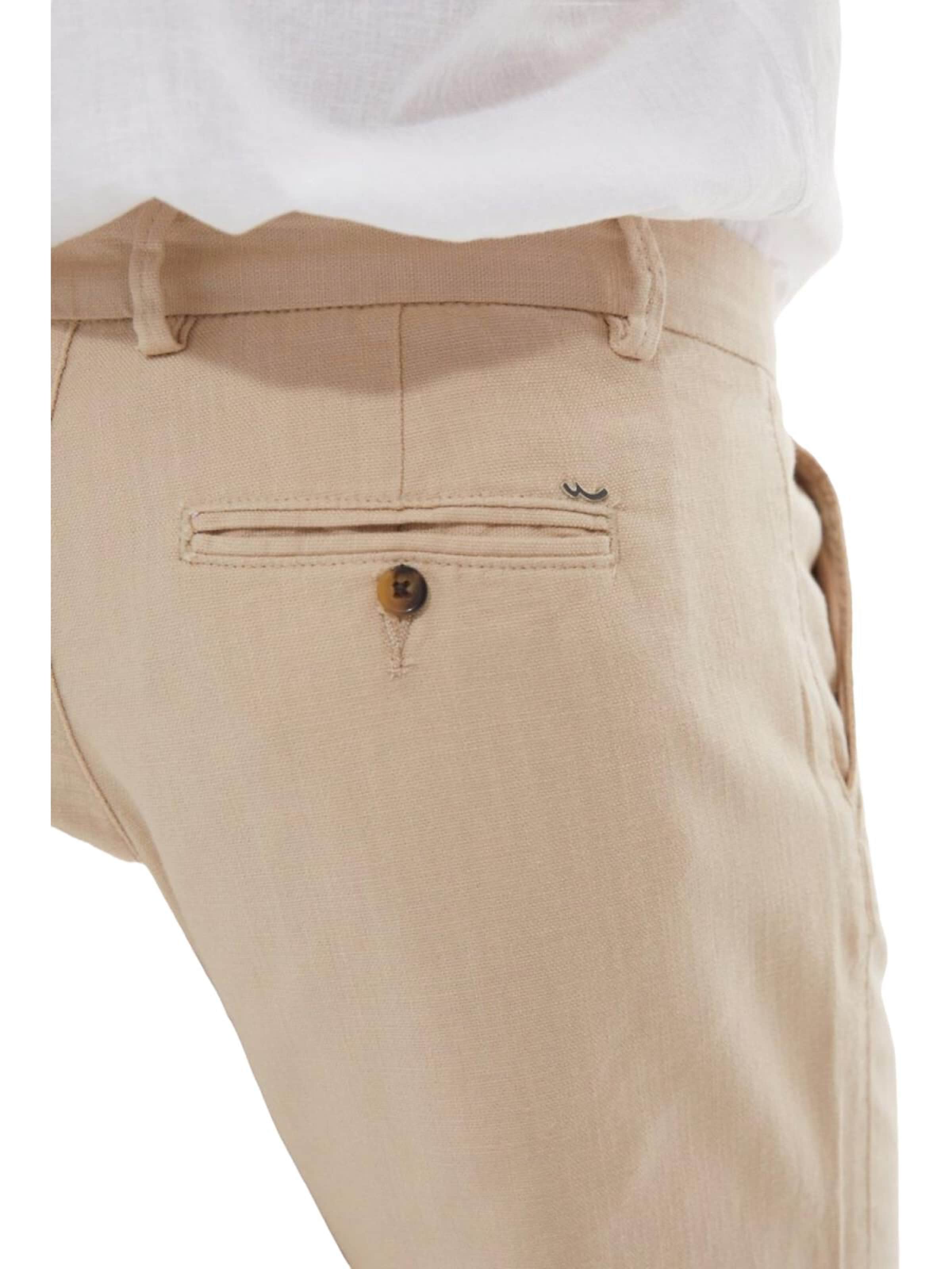 LTB Jeans - Slimfit Vaquero 'LTB Jeans Herrenhose in Leinenoptik' en beige