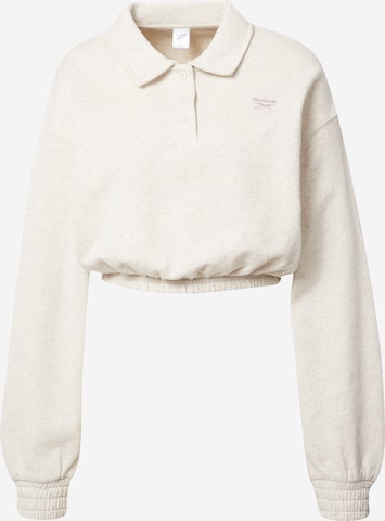 Reebok Sweatshirt in White: front