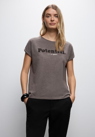 STREET ONE Shirt in Braun: Vorderseite