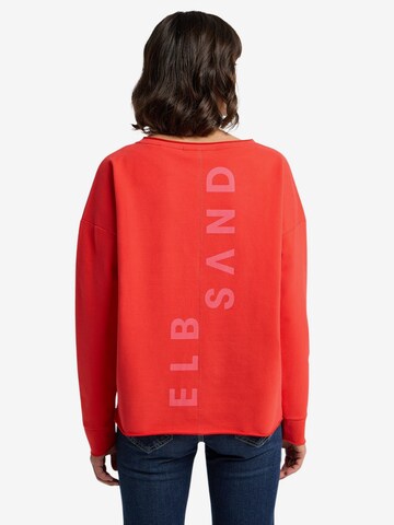 Elbsand Sweatshirt 'Riane' in Rood