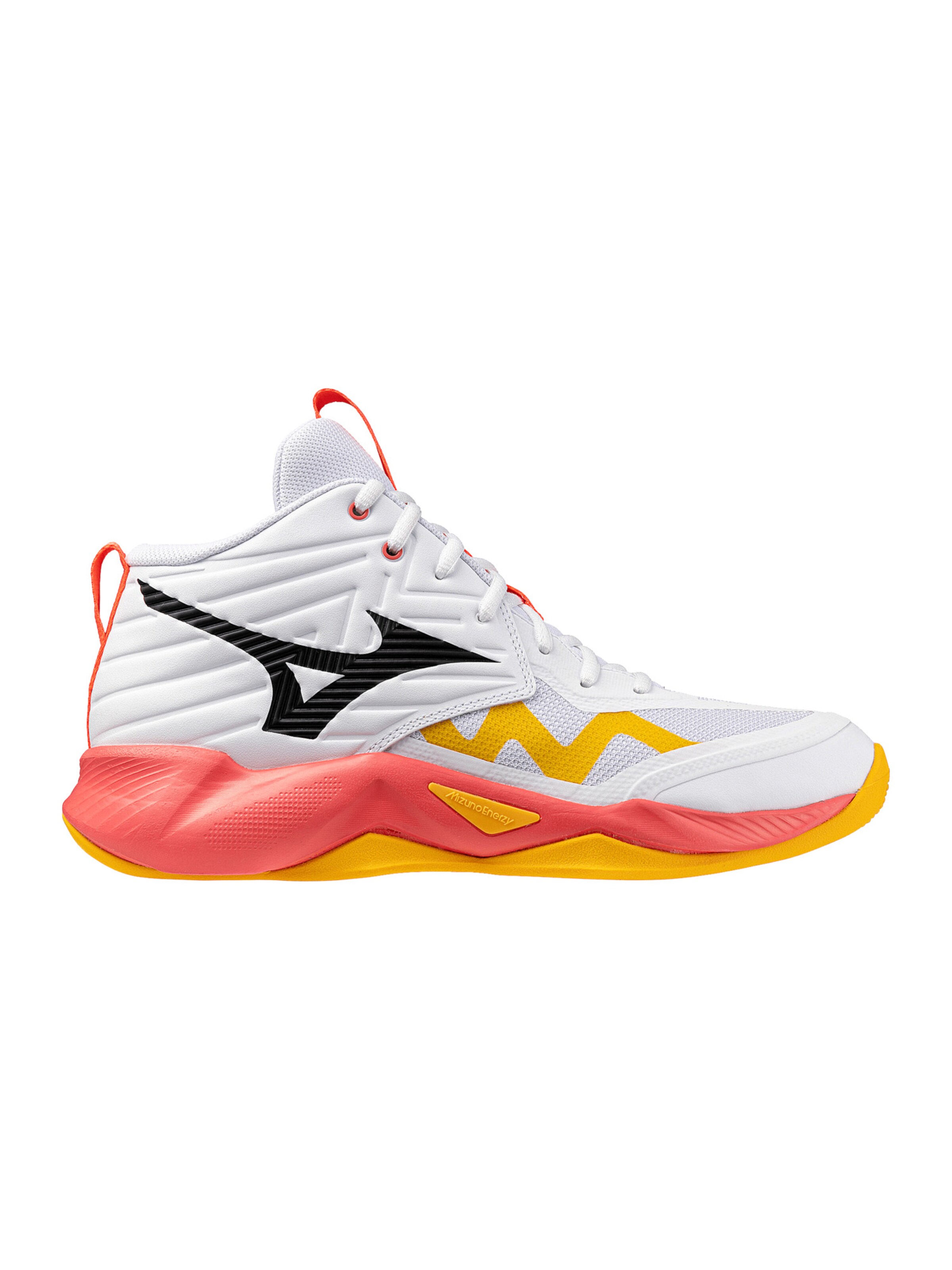 MIZUNO Sports shoe 'Wave Momentum Pro Mid' in White: front