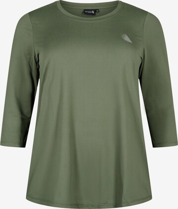 T-shirt Active by Zizzi en vert : devant