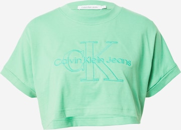 Calvin Klein Jeans - Camisa em verde: frente