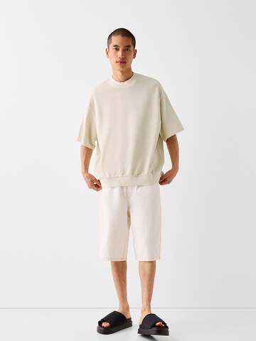 Bershka Shirt in Beige