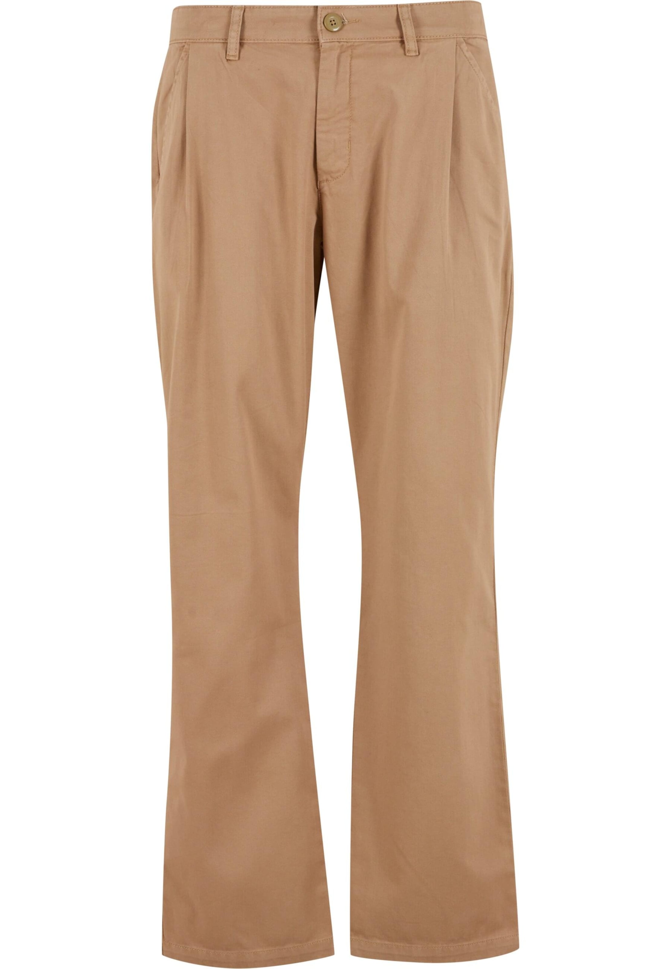 Urban Classics Regular Broek in Bruin: voorkant