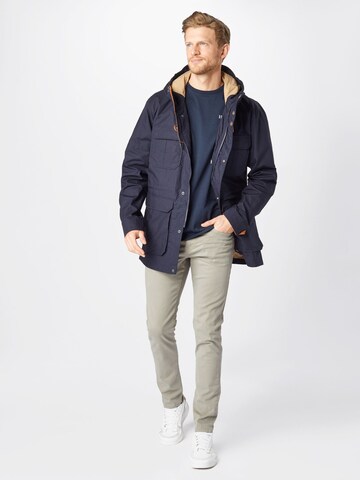 Superdry Between-Seasons Parka 'Mountain' in Blue