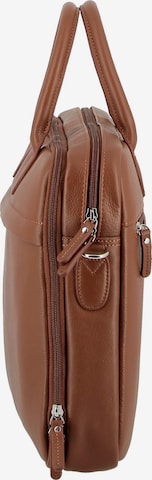 Jump Document Bag 'Uppsala  Cuir' in Brown