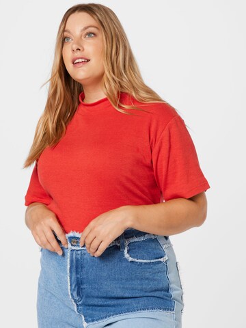 Tricou body de la Public Desire Curve pe roz: față