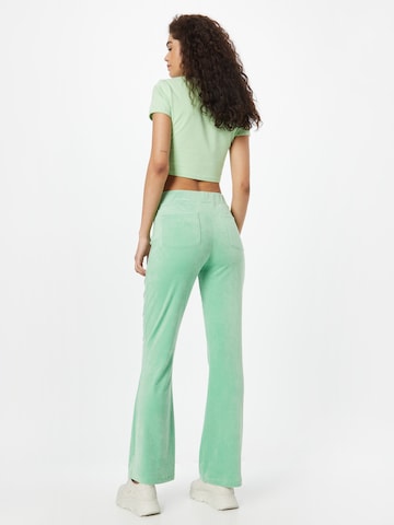Gina Tricot Flared Broek 'Melinda' in Groen