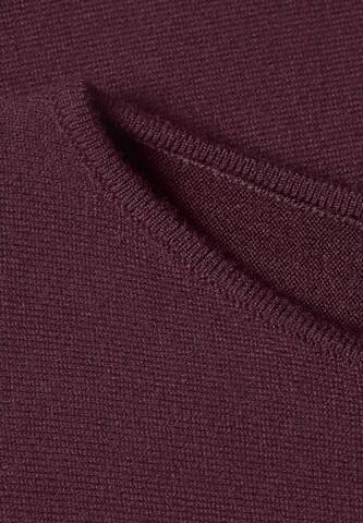 STREET ONE Dolman Pullover mit Boat Neck in Rot