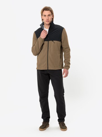VAUDE Funktionele fleece-jas 'Mineo' in Bruin