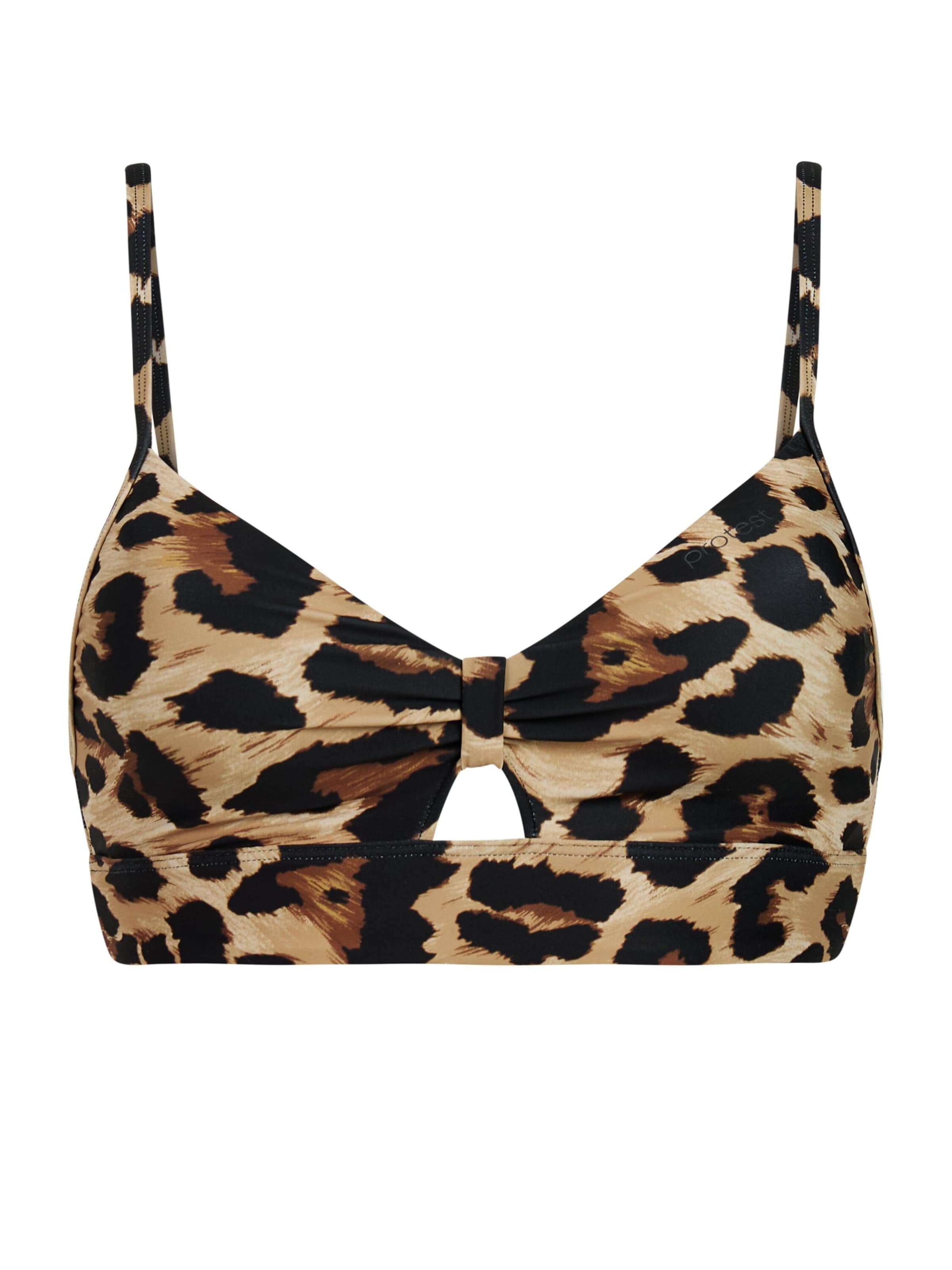 PROTEST Bikinitop 'MIXSyncs'‌‌‌ in Braun: Vorderseite