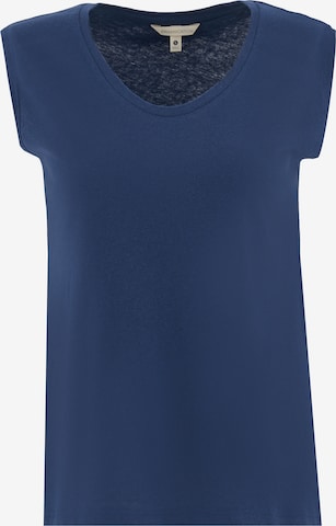 Organication T-Shirt in Blau: Vorderseite