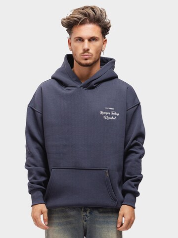 Richesse Sweatshirt 'UNRUSHED' in Grijs: voorkant
