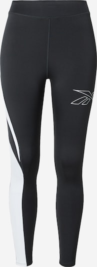 Reebok Pantalon de sport 'Running Vector' en noir / blanc, Vue avec produit
