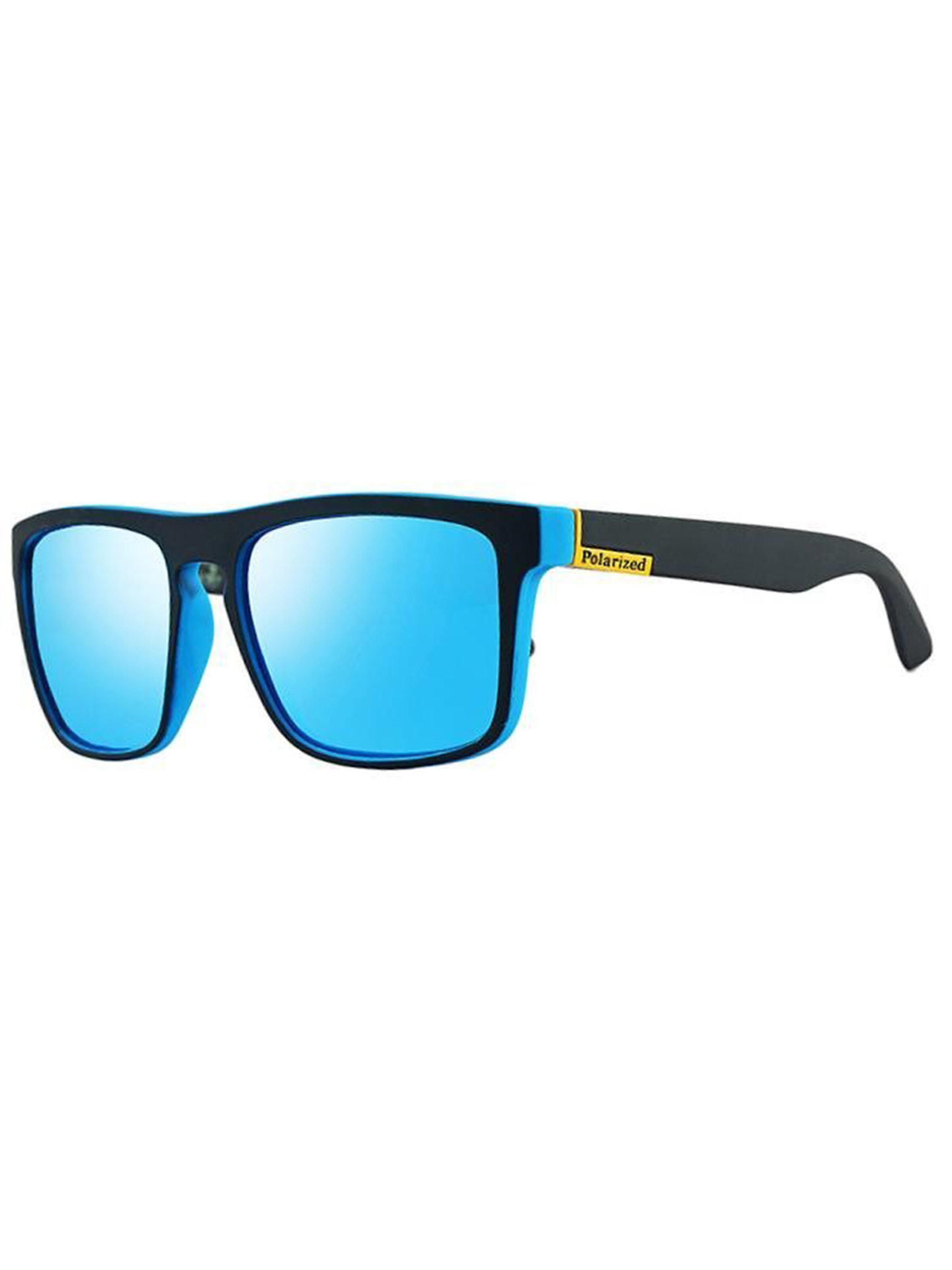 VEYREY Sunglasses 'VeyRey Polarisierte Herrensonnenbrillen Robert blau universal' in Black: front