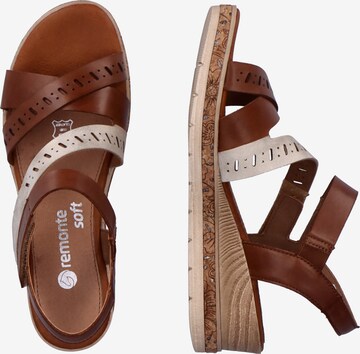 REMONTE Strap Sandals in Brown