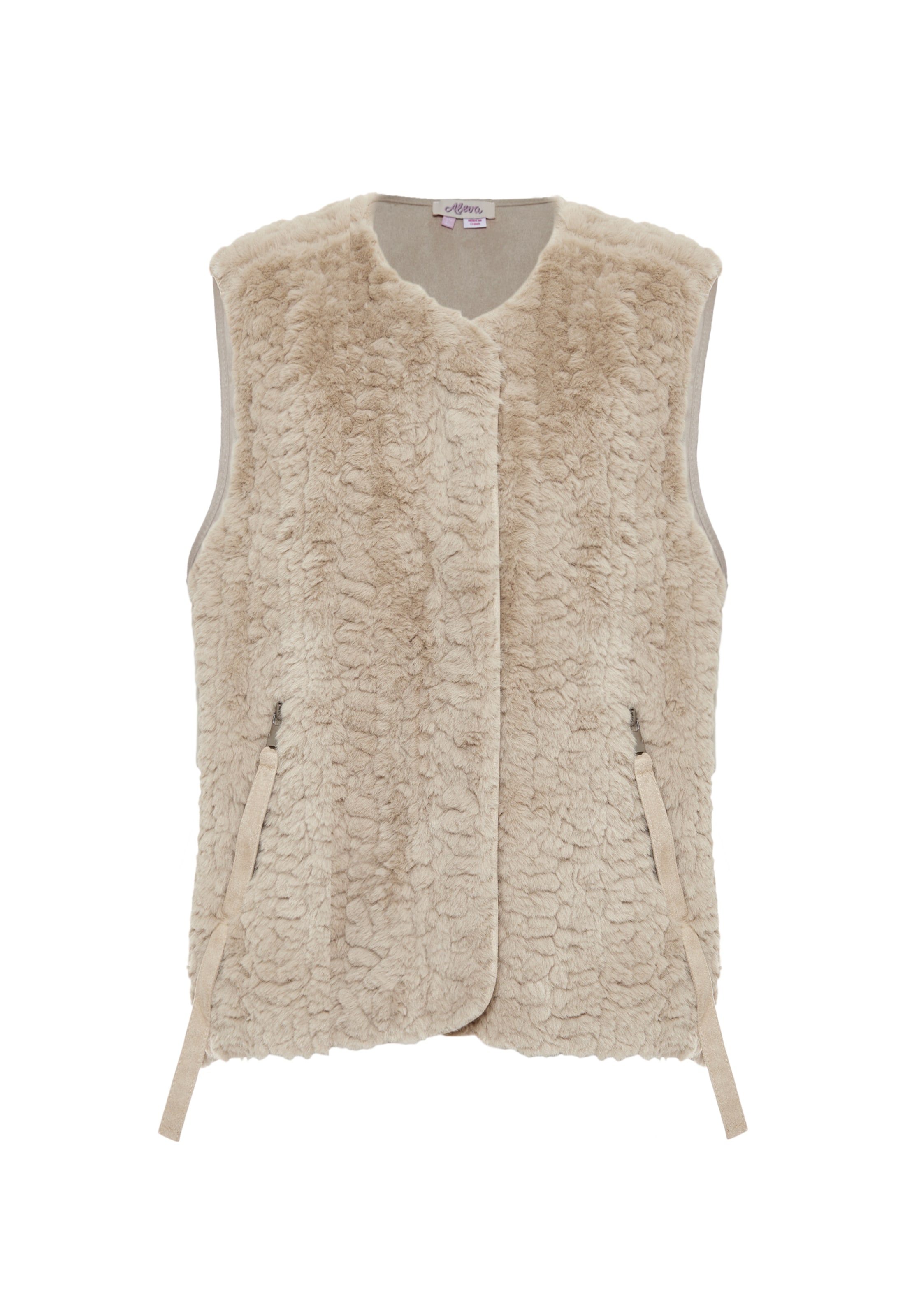 aleva Weste in Beige: Vorderseite