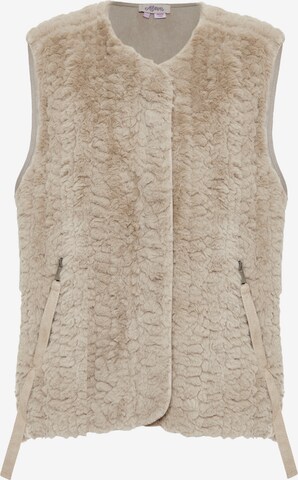 aleva Vest in Beige: front