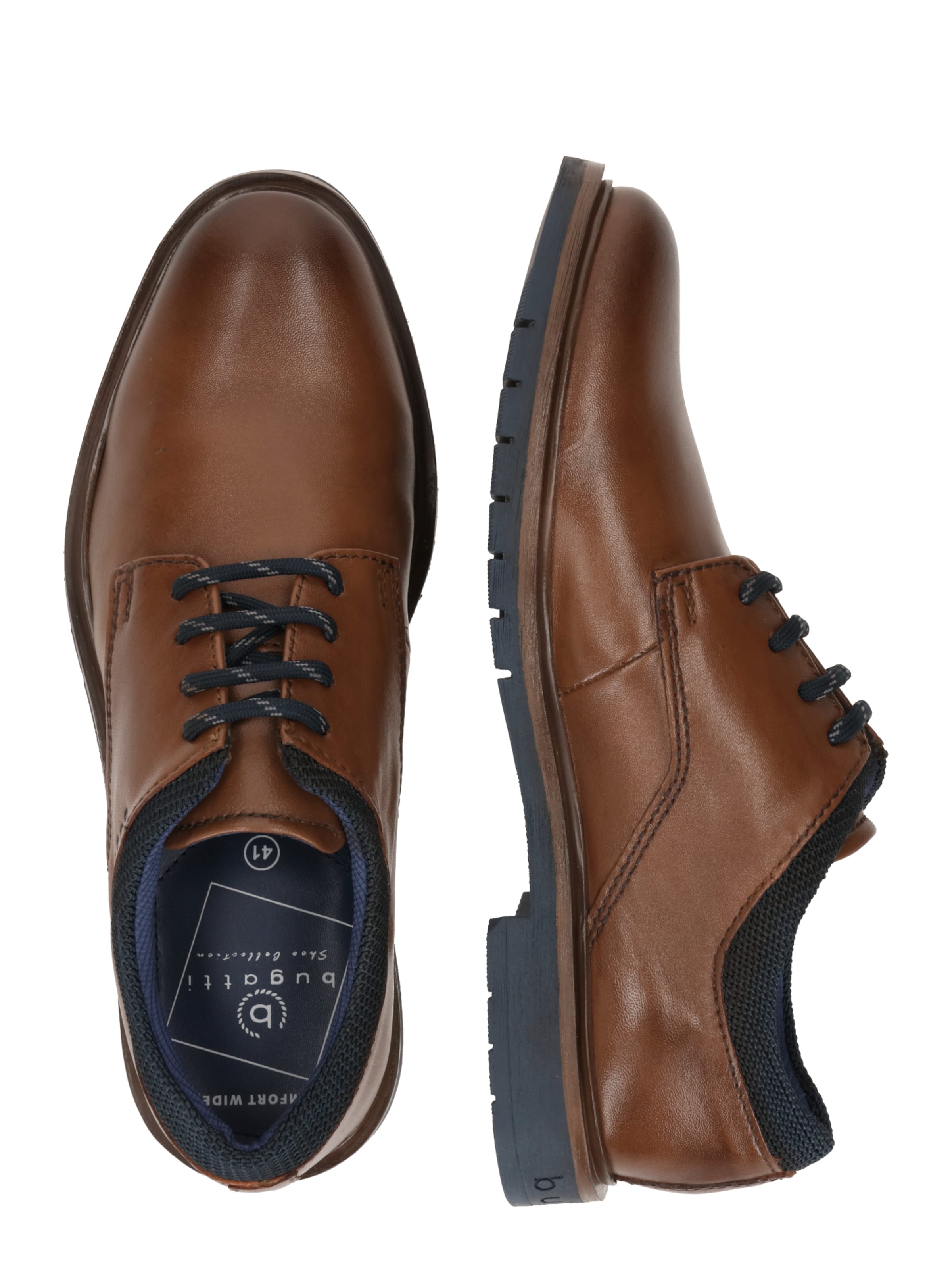 bugatti Обувь на шнуровке 'Ciriaco' в Коричневый