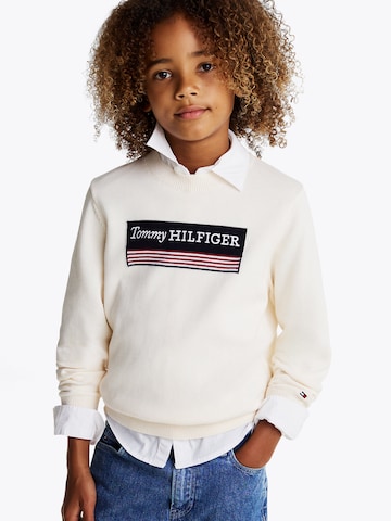 Pull-over '1985' TOMMY HILFIGER en blanc : devant
