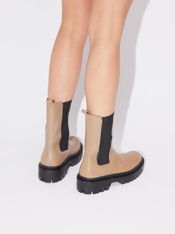 Chelsea Boots 'Sydney' LeGer by Lena Gercke en beige