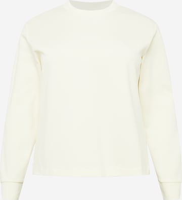 Calvin Klein Curve Sweatshirt in Geel: voorkant