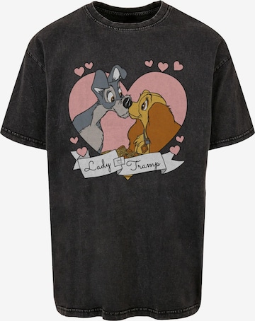 ABSOLUTE CULT Shirt 'Lady And The Tramp - Love' in Black: front