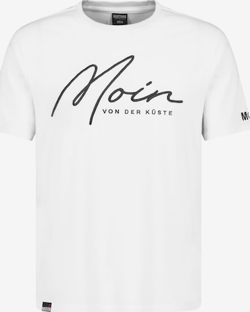 Eight2Nine Shirt 'Moin' in White: front