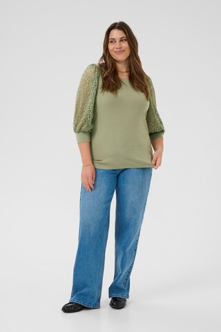 KAFFE CURVE Blouse 'KCbella' in Green