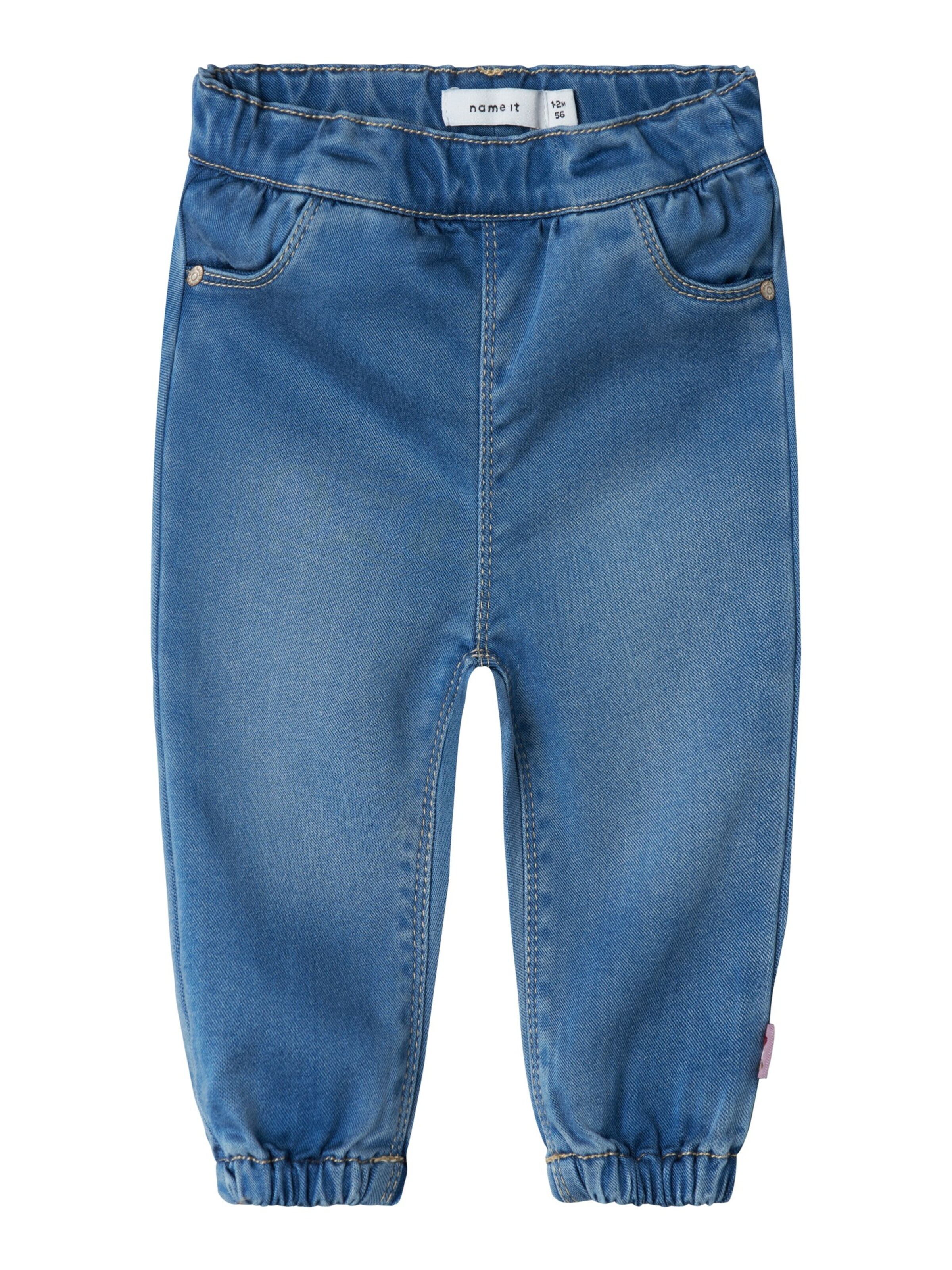 NAME IT Loose fit Jeans 'Name it Baby Mädchen Jeanshose NBFROSE LOOSE R JEANS 1550-TO' in Blue: front