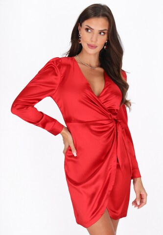 faina Jurk in Rood: voorkant