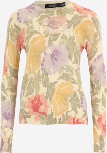 Lauren Ralph Lauren Petite Pull-over en jaune / jaune pastel / vert / violet clair, Vue avec produit