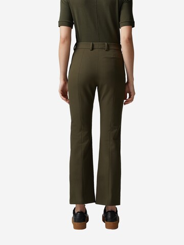 BOGNER Flared Pleated Pants 'Joy' in Green