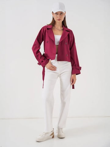 Manteau mi-saison Bigdart en rouge